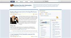 Desktop Screenshot of businesssecurityinformation.com