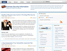 Tablet Screenshot of businesssecurityinformation.com